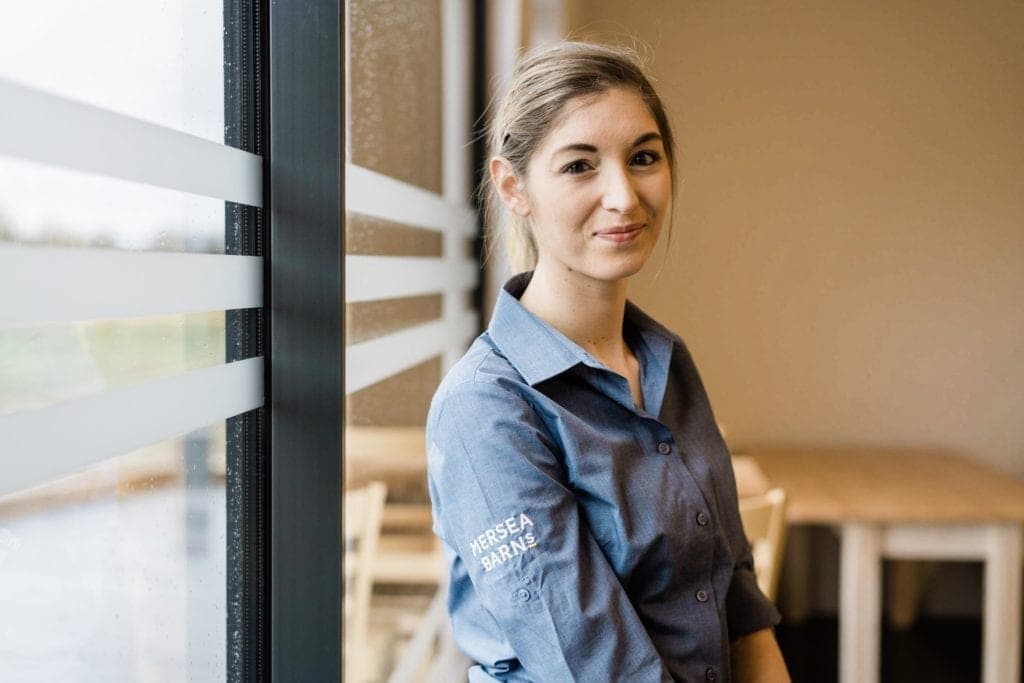 A team member at Mersea Barns